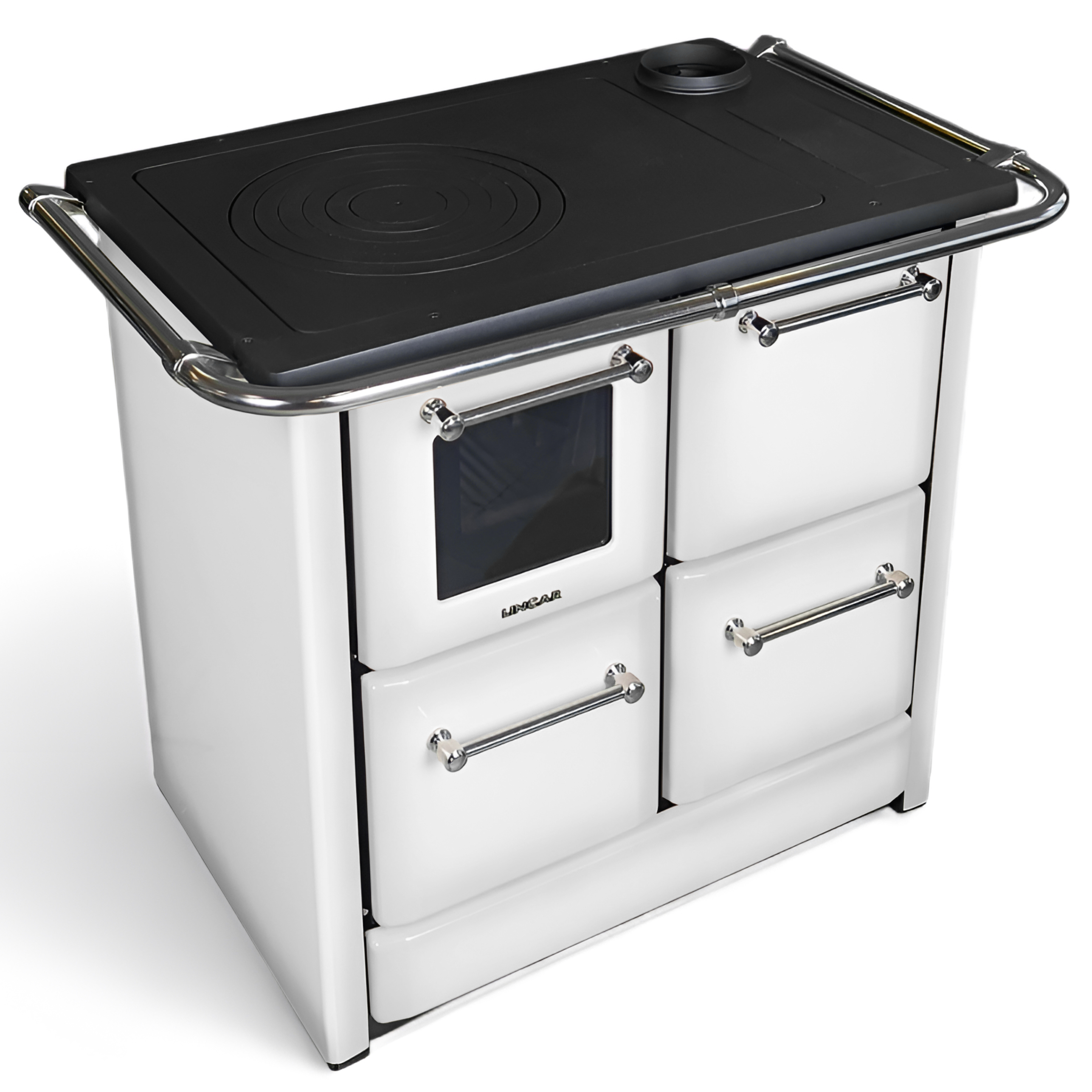 Čuguna malkas plīts ar cepeškrāsni balta SOLE XL | 11kW