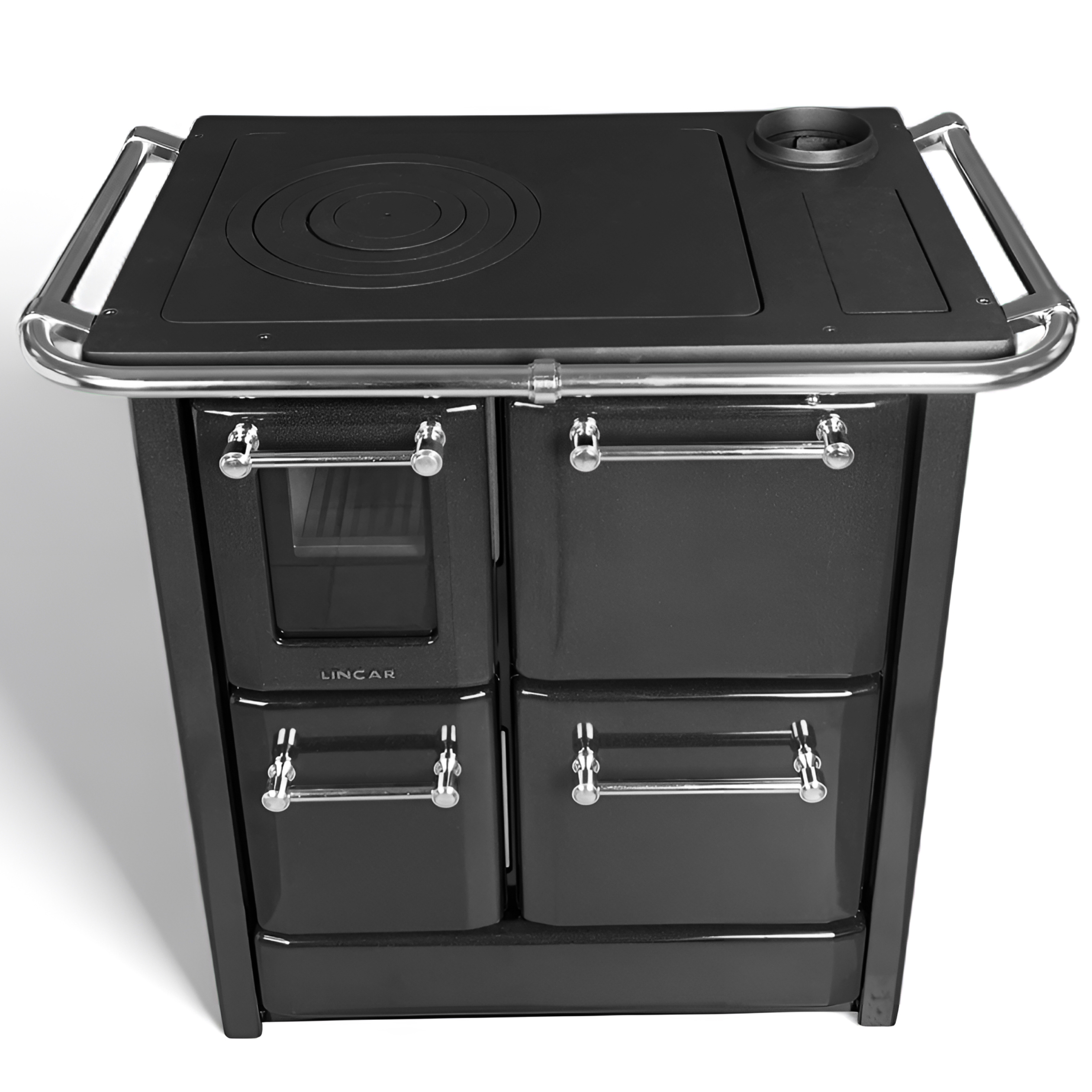 Čuguna malkas plīts ar cepeškrāsni melna SOLE | 9kW