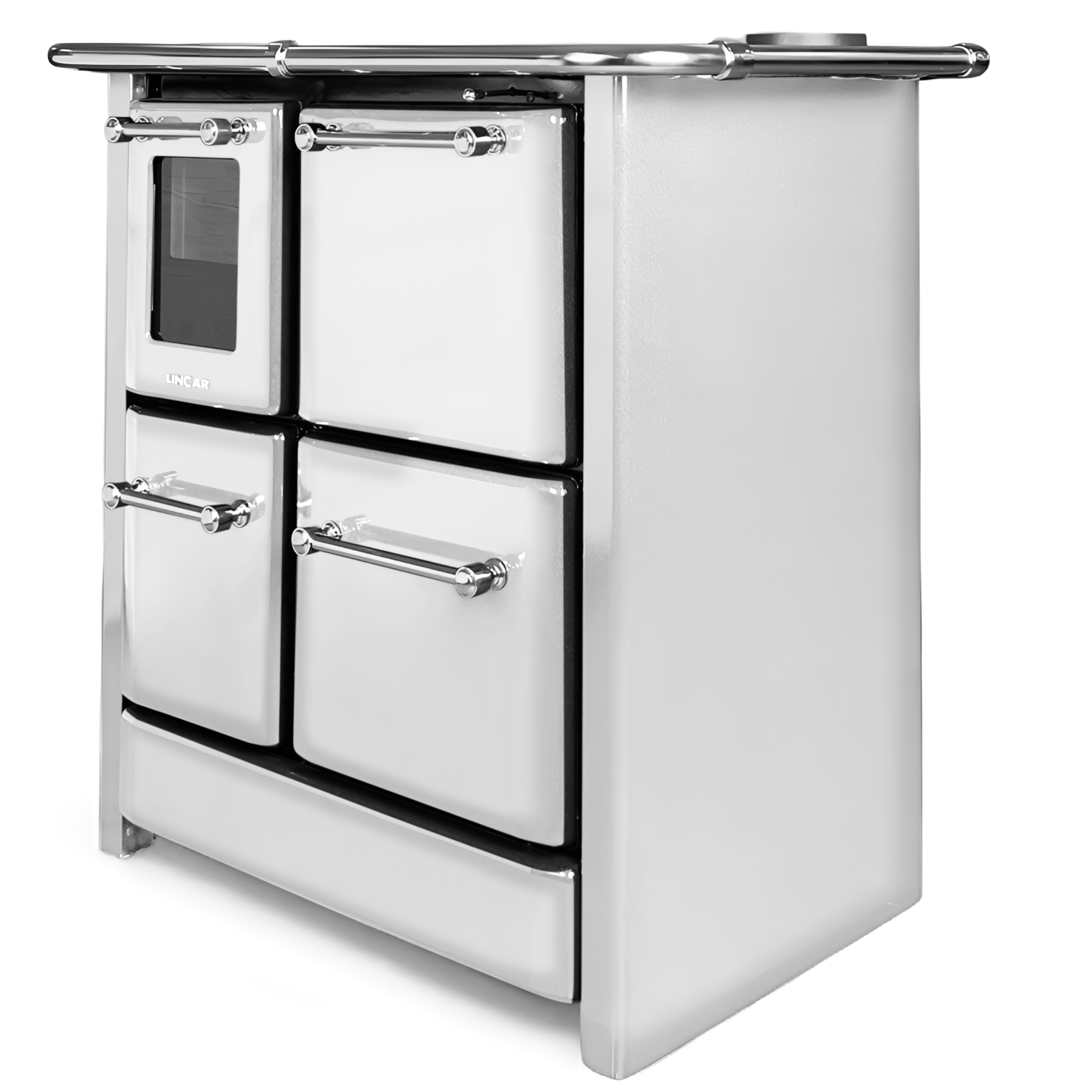 Čuguna malkas plīts ar cepeškrāsni balta SOLE | 9kW