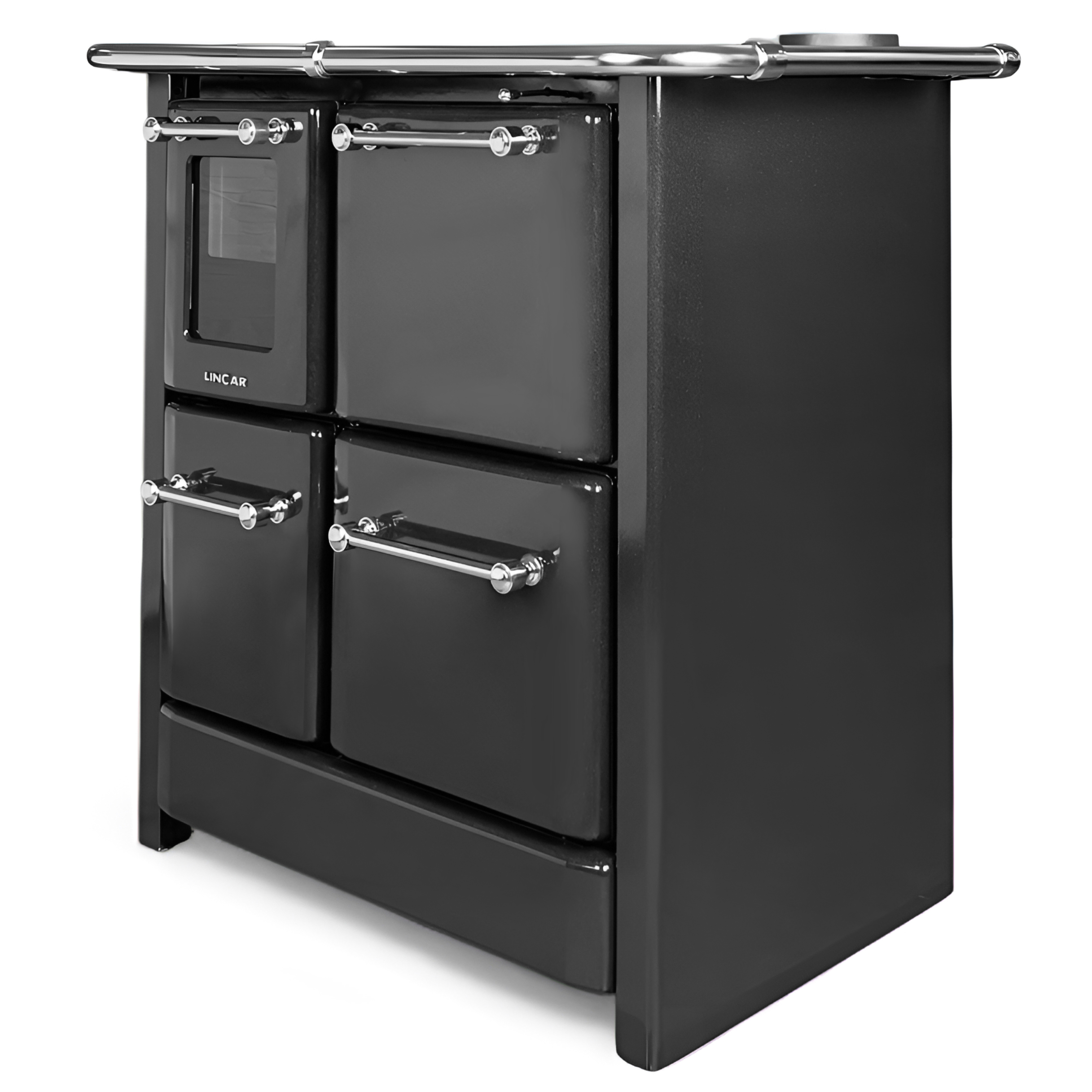 Čuguna malkas plīts ar cepeškrāsni melna SOLE | 9kW