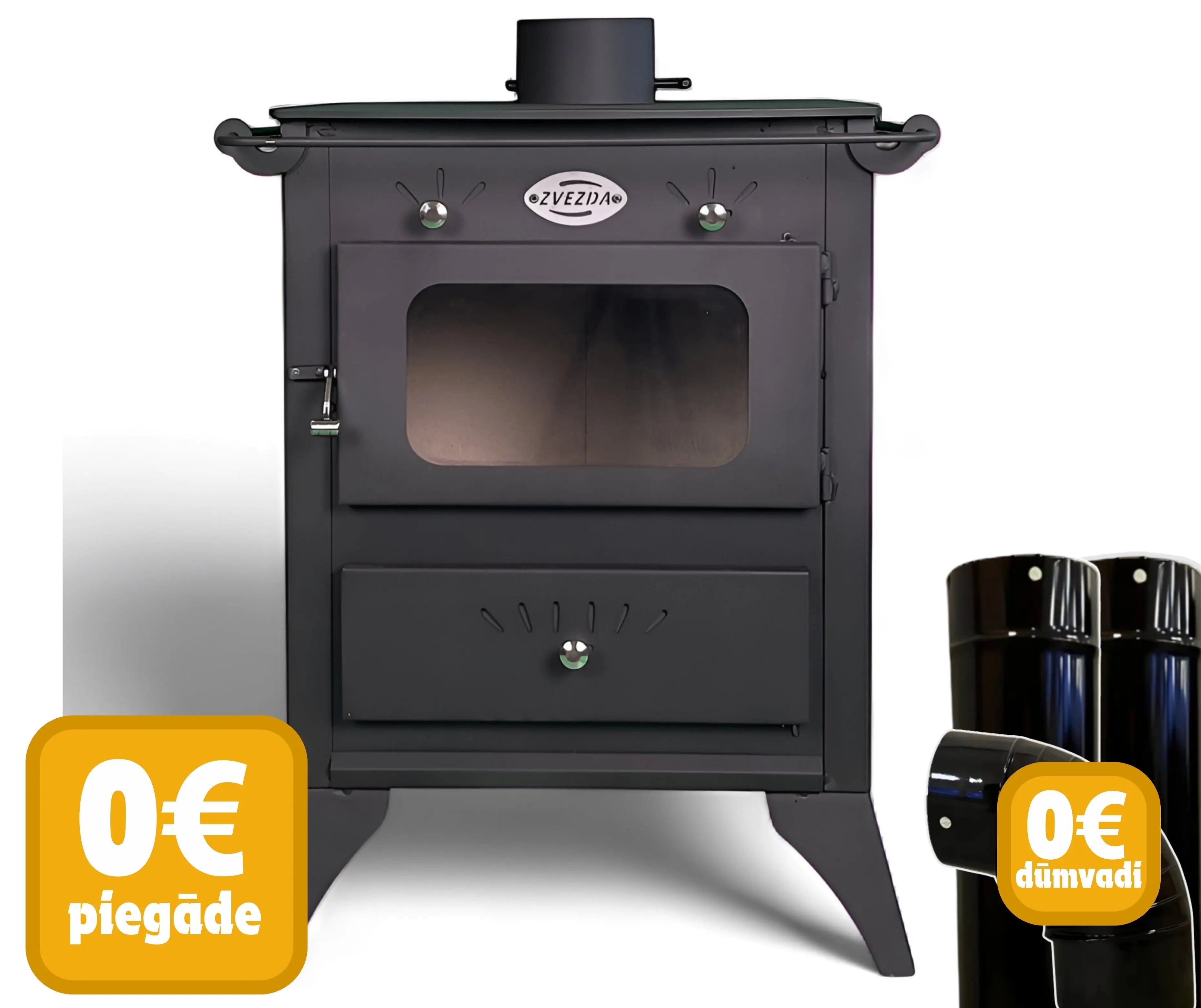 ROKO PLUS | Wood-Burning Stove – 8 kW Zvezda