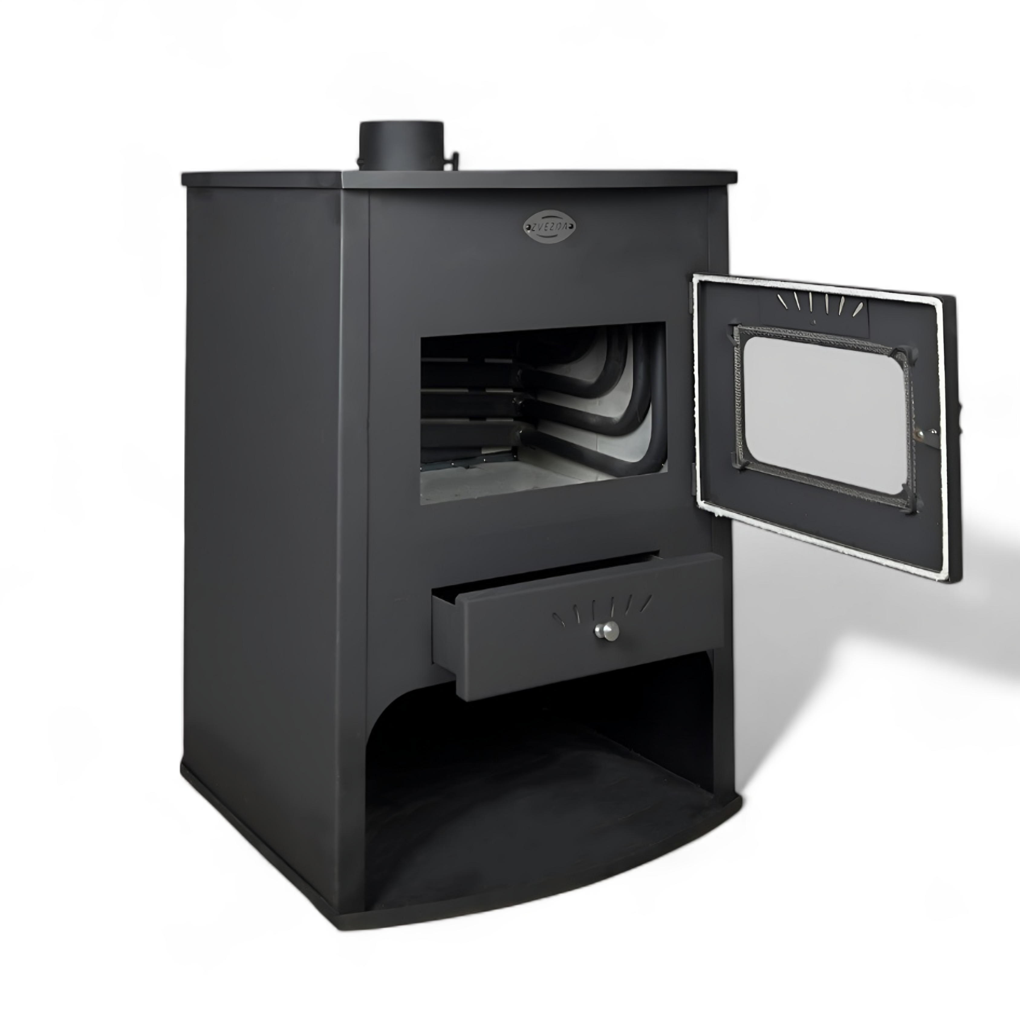 Centrālapkures krāsns ar sildvirsmu HUGO | 15kW