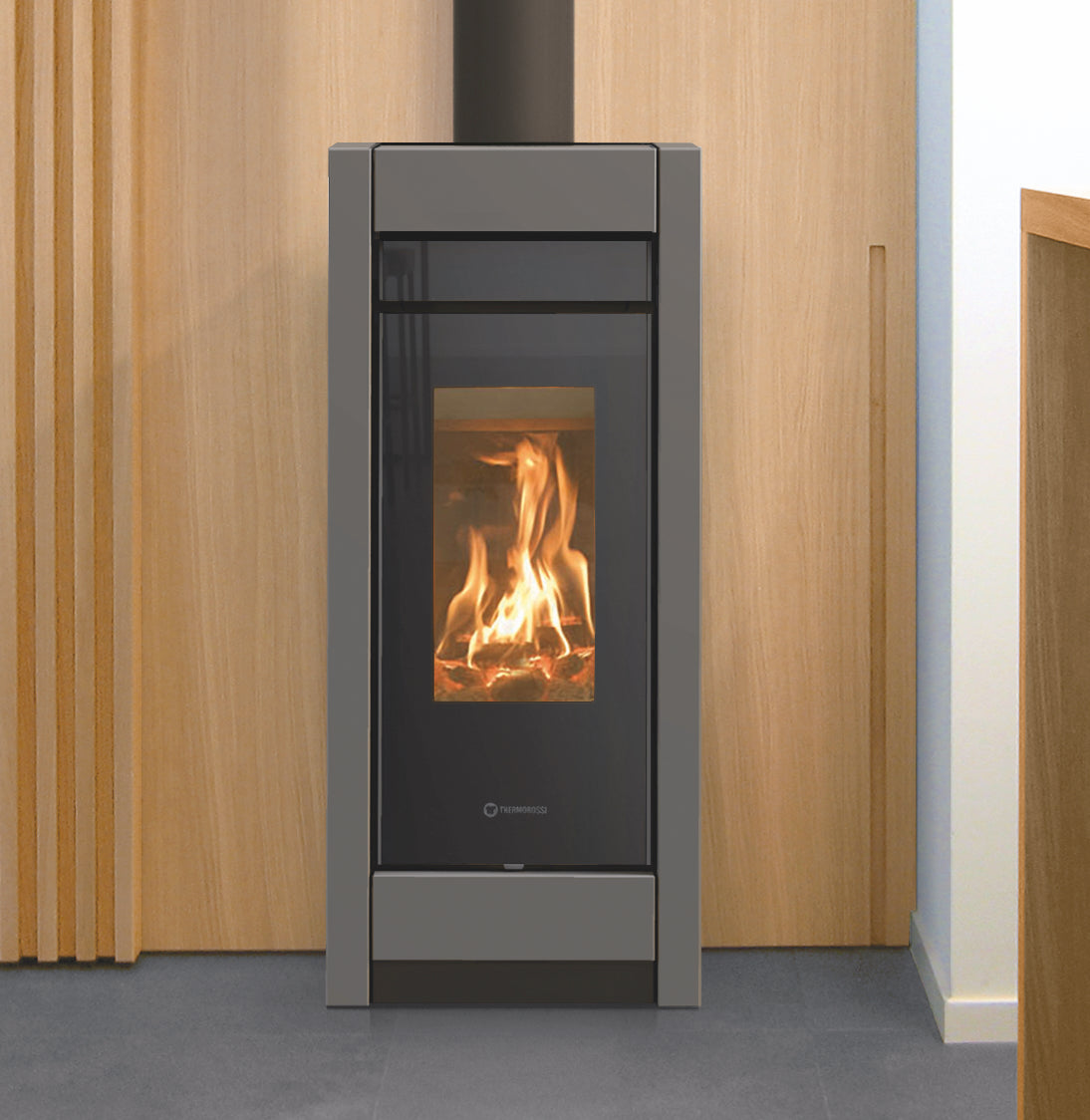 Thermorossi ESSENZA WOOD METALCOLOR | Medžio krosnis – 10,1 kW