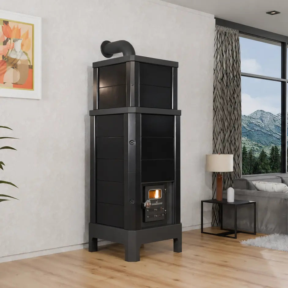 La Valmarecchia V150 S COMBY | Šilumą kaupiantis krosnis – 11,9 kW – Centrinis šildymas