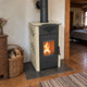 VULKAN | Centrinis šildymo krosnis – 15 kW – Smėlio spalvos