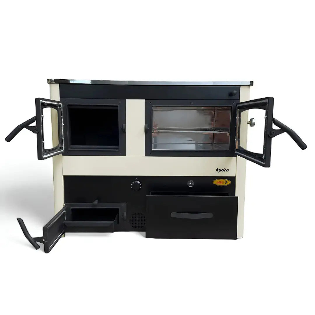 CONCEPT 2 HYDRO MAX | Central Heating Wood Cooker – 24 kW – Beige ABC Proizvod