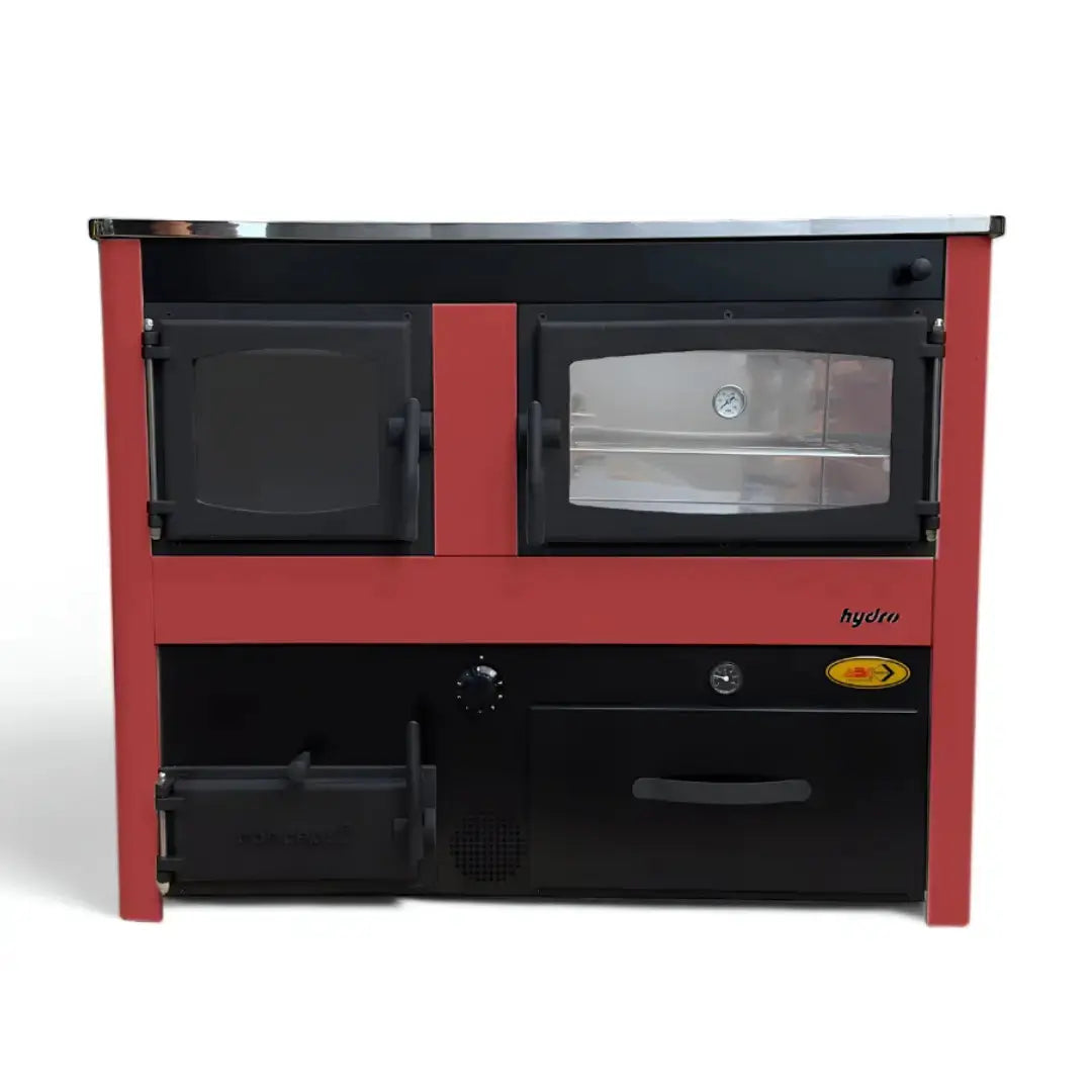 CONCEPT 2 HYDRO MAX | Central Heating Wood Cooker – 24 kW – Red ABC Proizvod