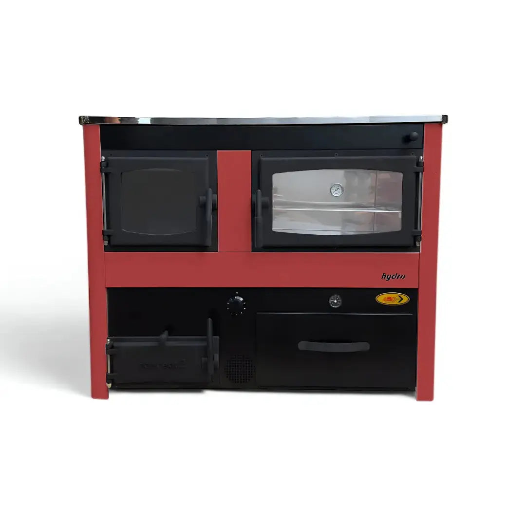 CONCEPT 2 HYDRO MAX | Central Heating Wood Cooker – 24 kW – Red ABC Proizvod