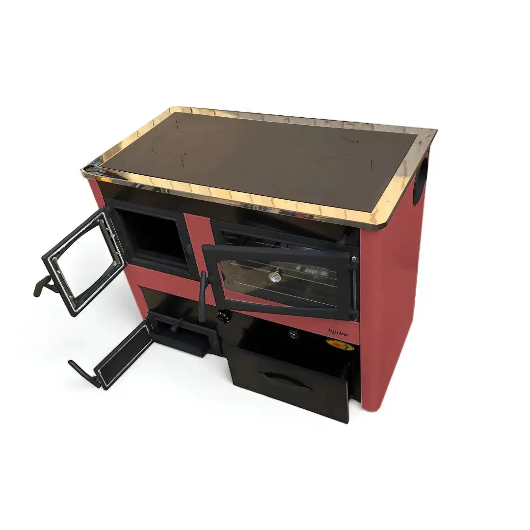 CONCEPT 2 HYDRO MAX | Central Heating Wood Cooker – 24 kW – Red ABC Proizvod