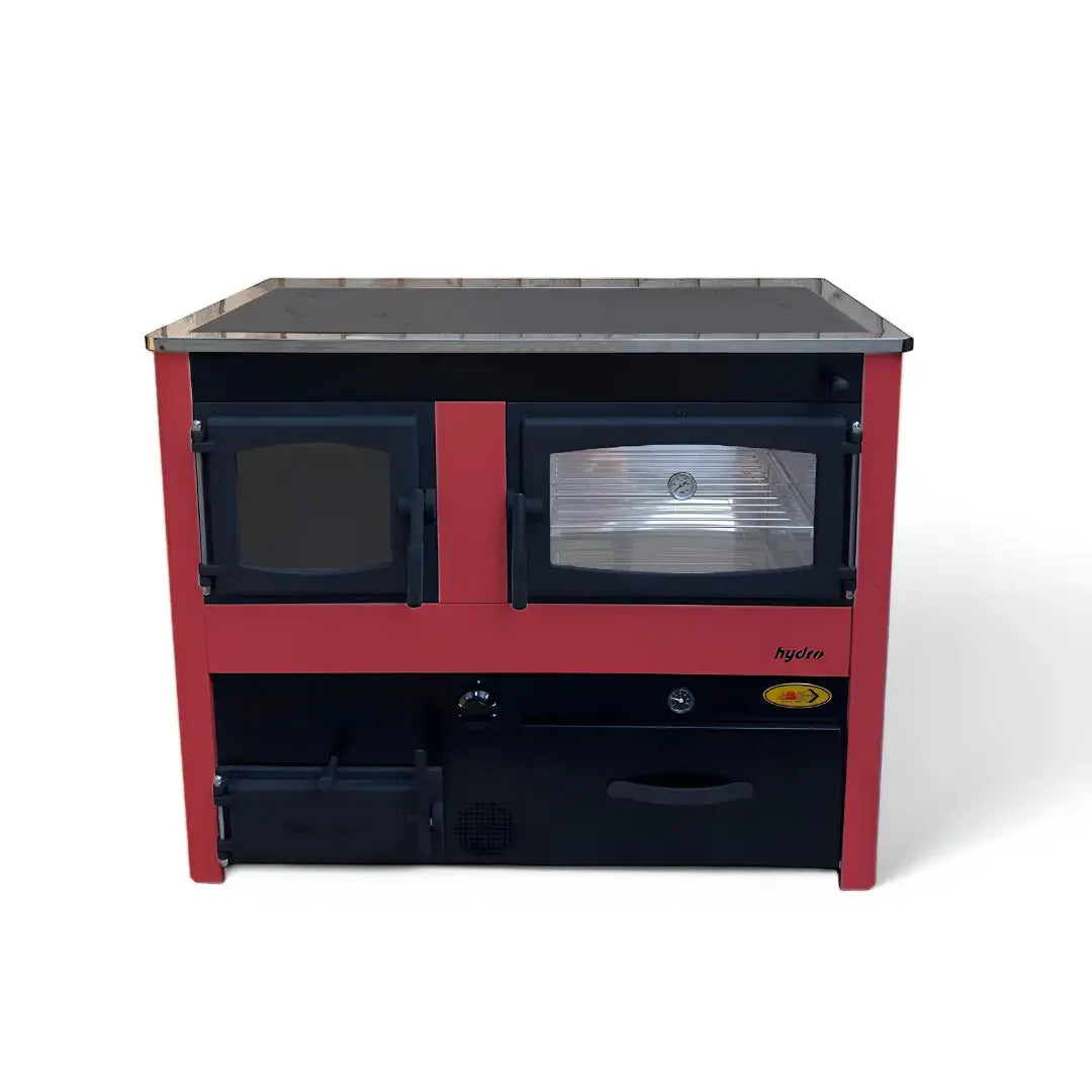 CONCEPT 2 HYDRO MAX | Central Heating Wood Cooker – 24 kW – Red ABC Proizvod