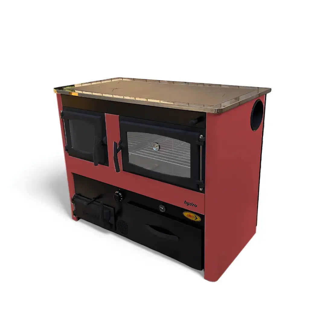 CONCEPT 2 HYDRO MAX | Central Heating Wood Cooker – 24 kW – Red ABC Proizvod