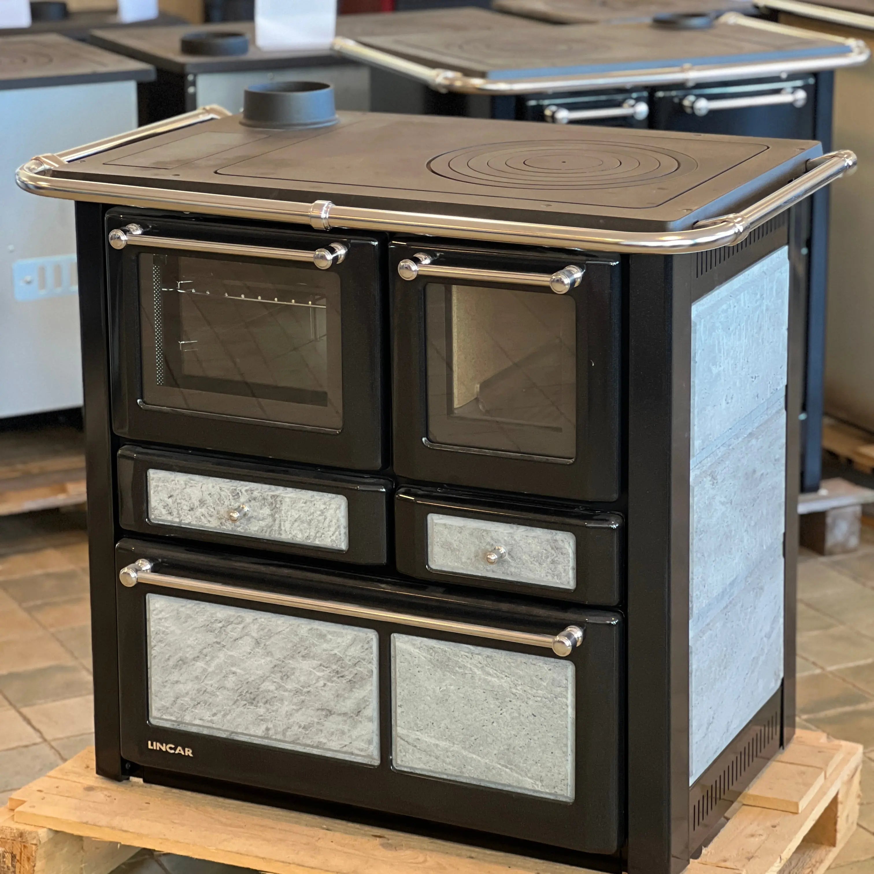Lincar GAIA 149A VL | Cast Iron Cooking Stove with Oven – 7,36 kW – Sopestone Lincar