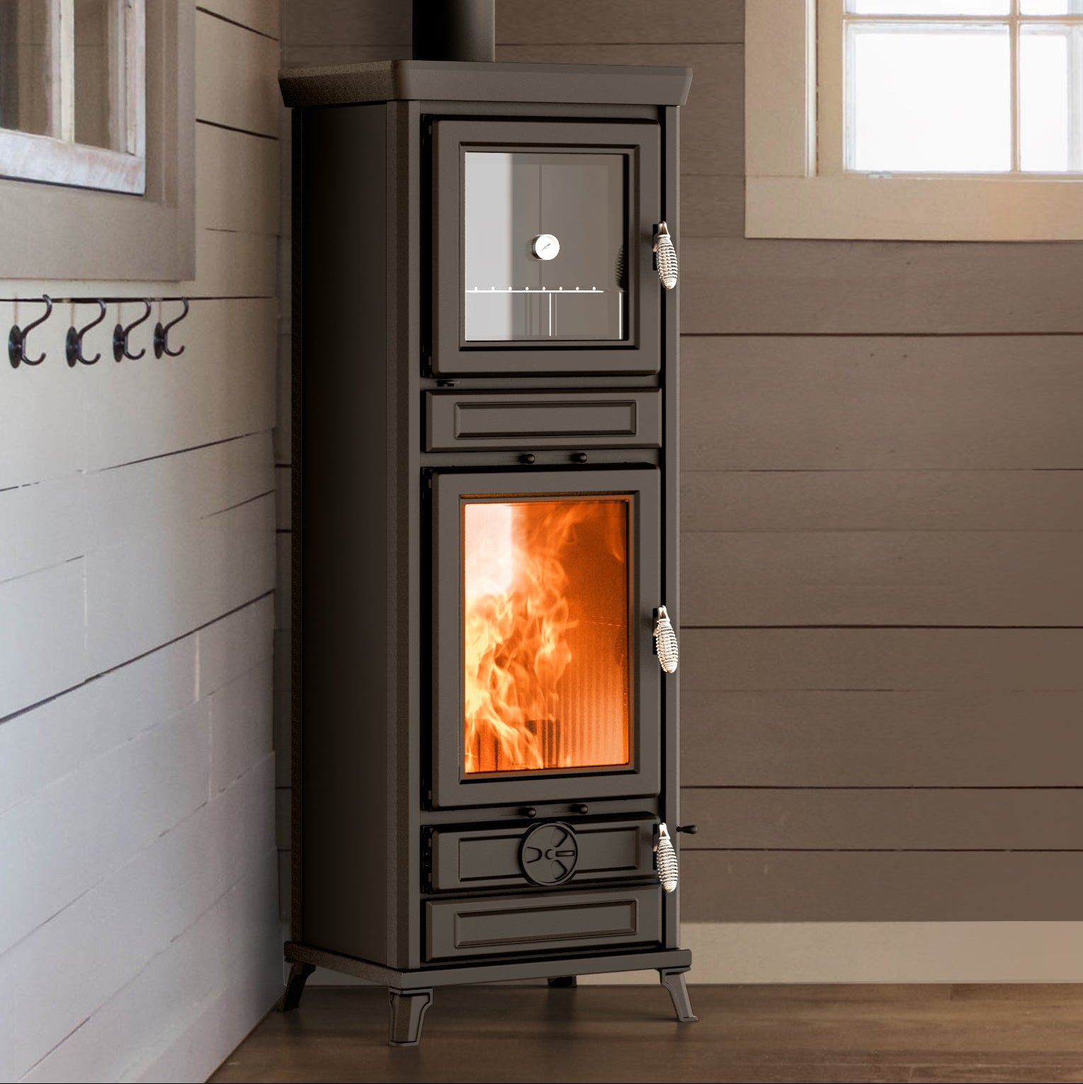 Thermorossi ANNA EVO | Cast Iron Stove with Oven – 12,7 kW