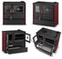 Simge Soba BELLA | Cast Iron & Steel Cooking Stove with Oven – 9 kW - Red Simge Soba