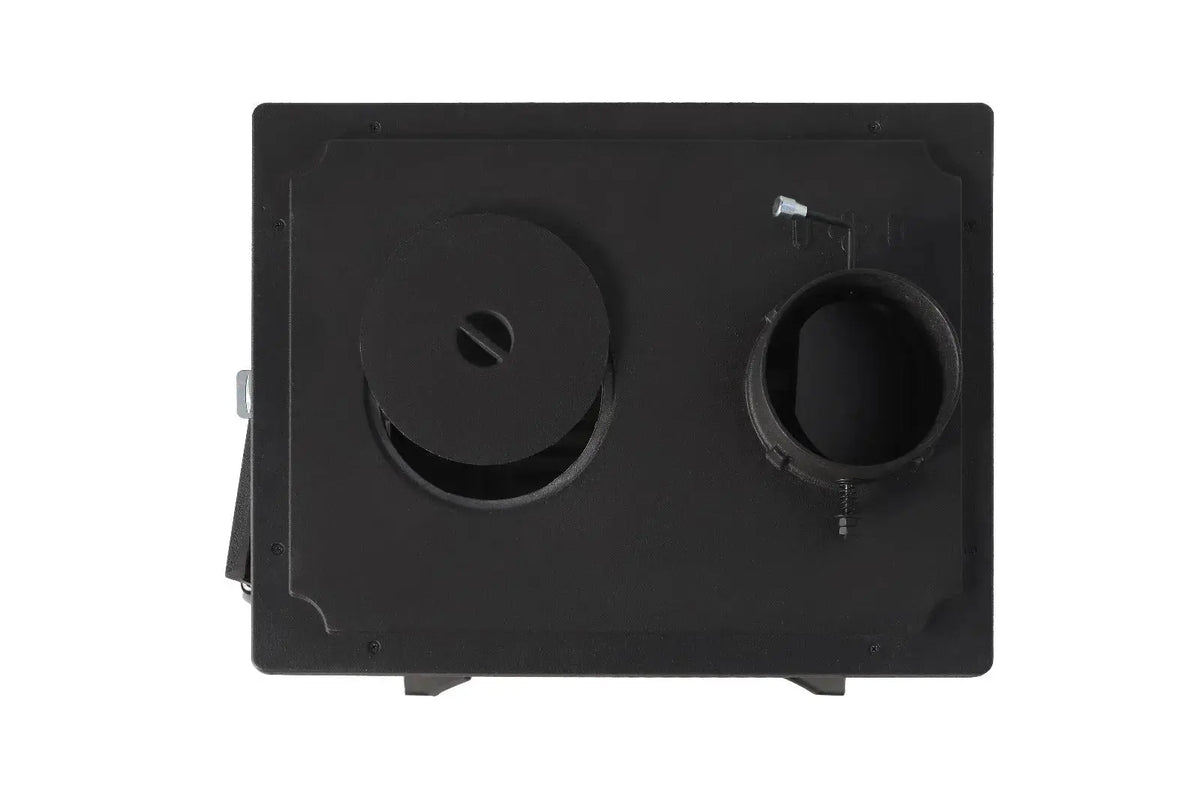 Simge Soba IGLO | Cast Iron & Steel Wood Stove with Hot Plate – 10 kW - Green Simge Soba