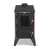 Simge Soba IGLO | Cast Iron & Steel Wood Stove with Hot Plate – 10 kW - Red Simge Soba