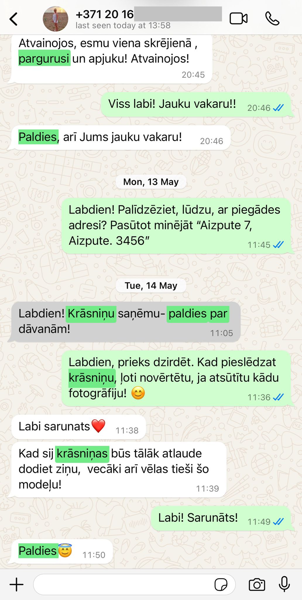 Klienta atsauksme par ceplis.eu