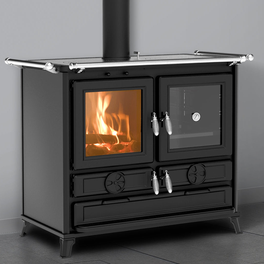 Thermorossi KLARA EVO | Cast Iron Cooking Stove with Oven – 12,1 kW