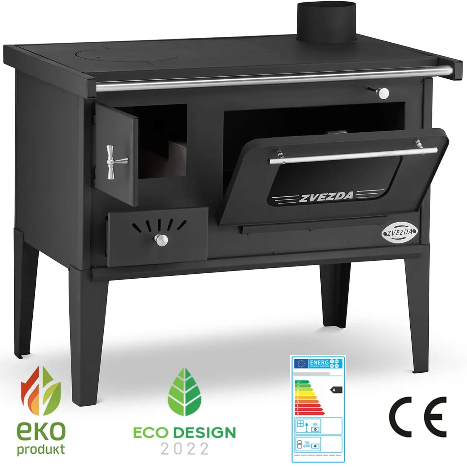 DALILA PLUS | Wood-Burning Stove – 6 kW Zvezda