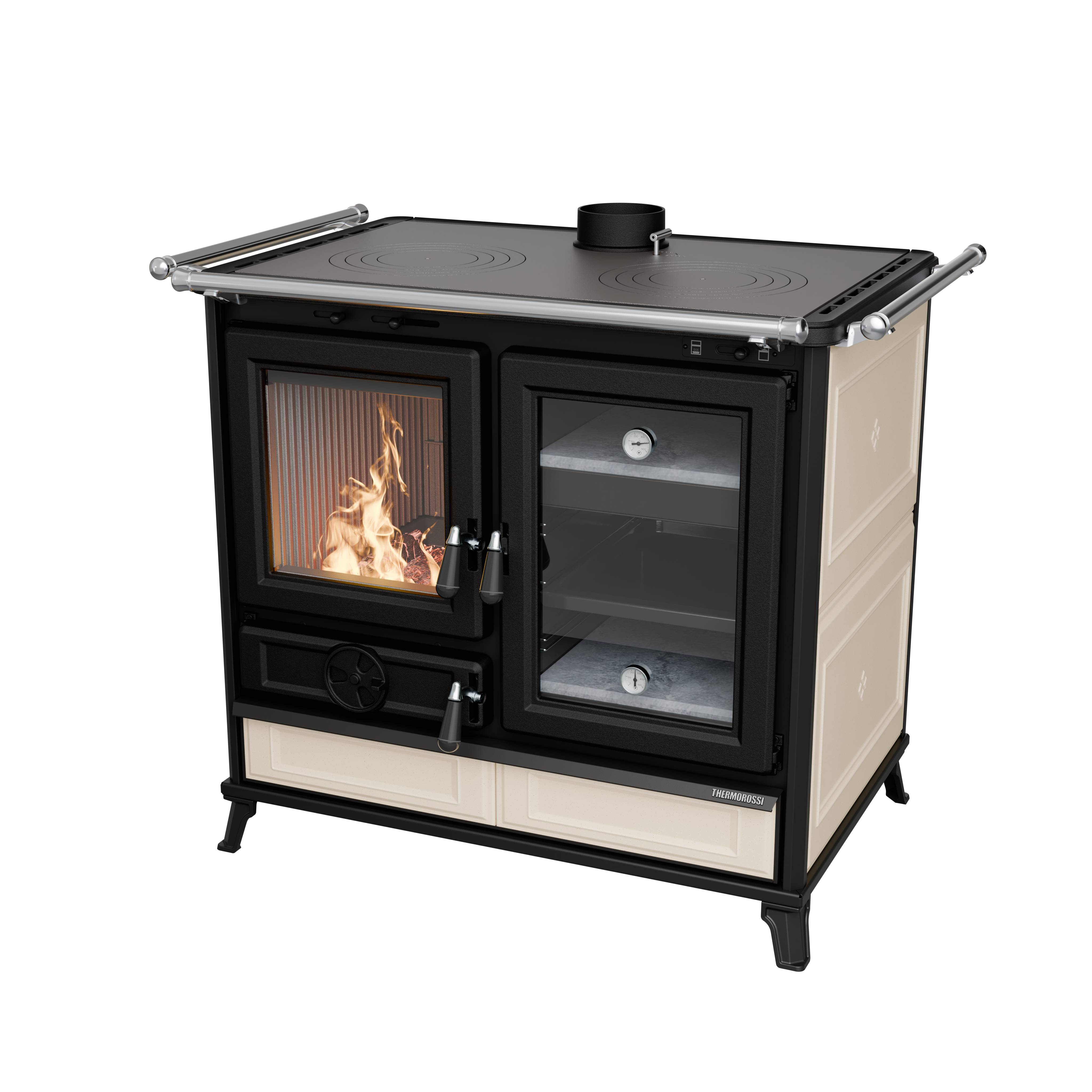 Thermorossi MARGHERITA EVO | Cast Iron Cooking Stove with Oven – 12,1 kW