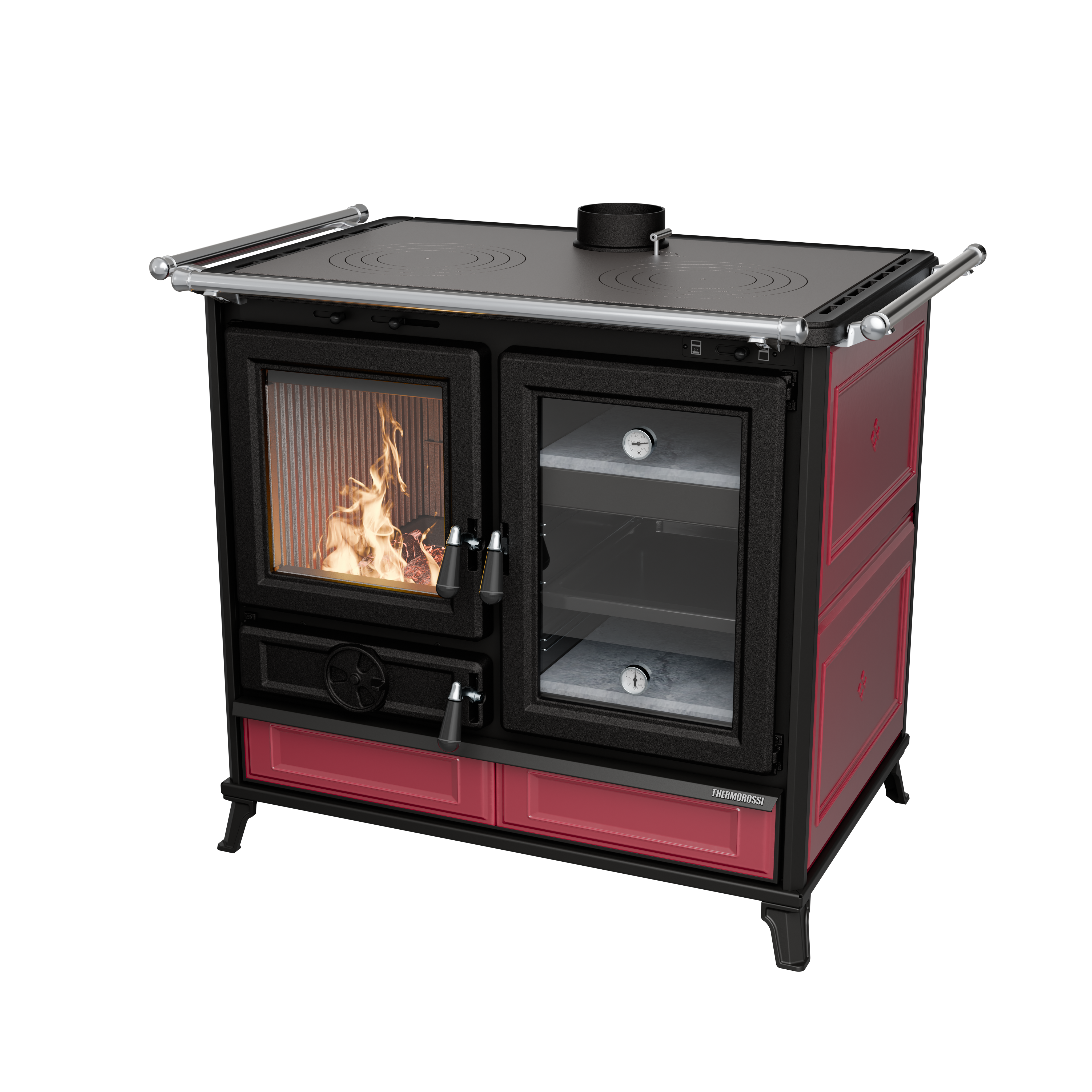 Thermorossi MARGHERITA EVO | Cast Iron Cooking Stove with Oven – 12,1 kW